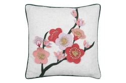 Perna decorativa cu decor, SCARLETT, 40 x 40 cm