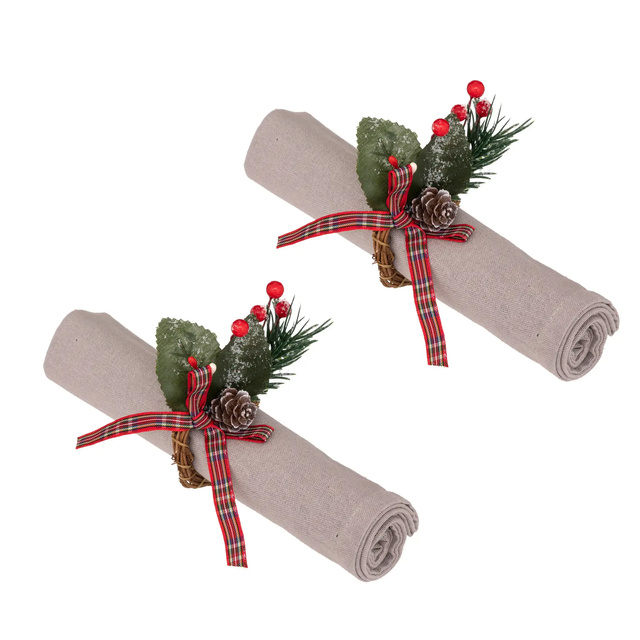 Inele pentru servetele de Craciun, 2 buc.