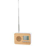 Ceas deşteptător cu radio şi termometru, cu baterie