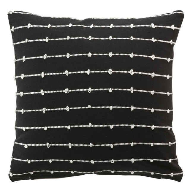 Perna decorativa LINECHIC, bumbac reciclat, 45 x 45 cm