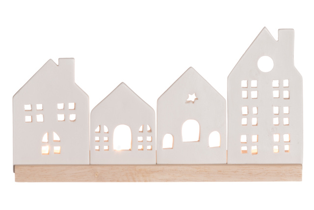 Lanterna din portelan in forma de far, 27 cm