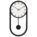 Ceas din plastic negru Anton 39 x 20 cm