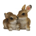 Figurină de grădină cu iepurași, 16 x 15 x 14 cm