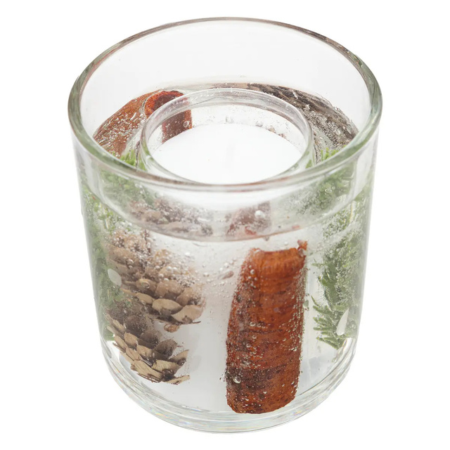 Lumanare gel cu model de Craciun, 90 g