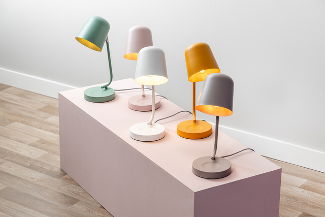 Lampă de birou metalică ENCANTAR, înălțime 38,5 cm