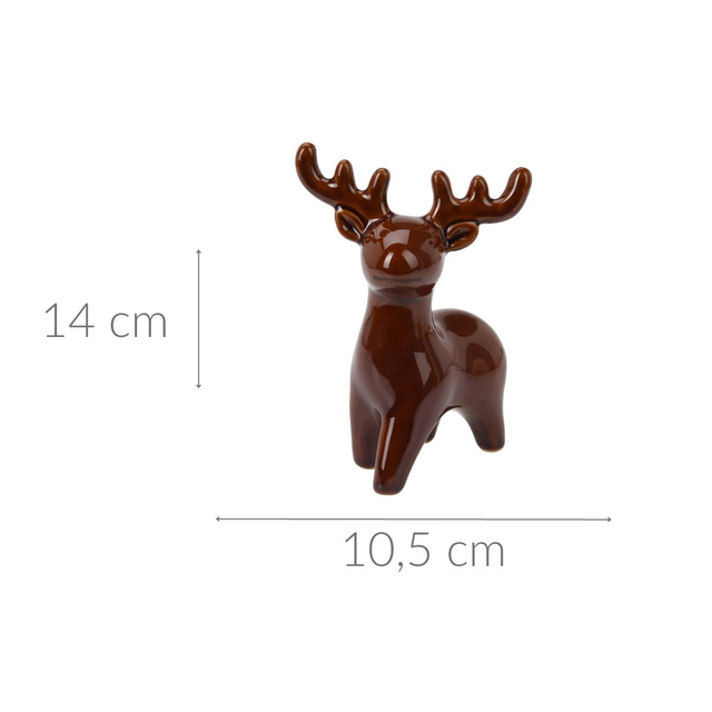 Ren de Crăciun, figurină, 14 cm