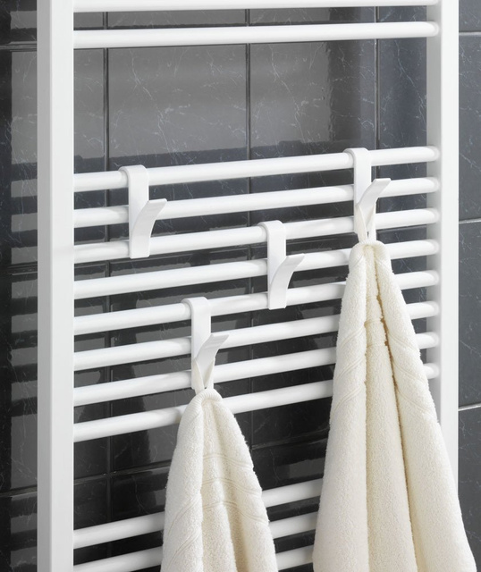 Cârlige, umerase pentru un calorifer cu aripioare, 12 bucăți într-un set, WENKO