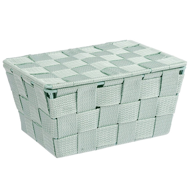 Organizer cu capac ADRIA, recipient pentru baie, WENKO, mentă