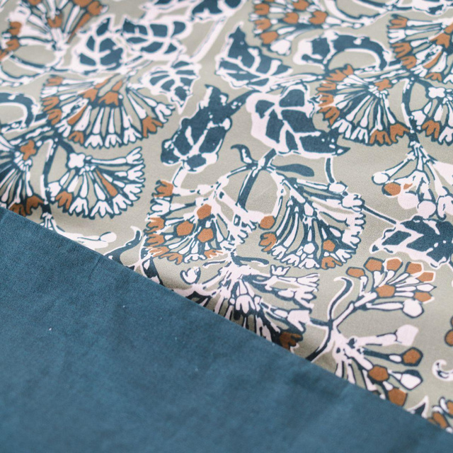 Lenjerie de pat din bumbac cu Deco Pattern, reversibila, 220 x 240 cm