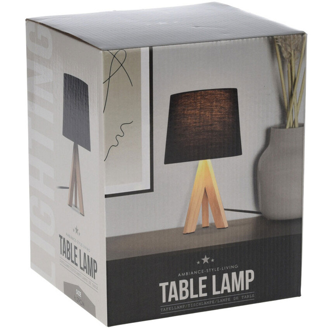 Lampa cu picioare din lemn, inaltime 29 cm