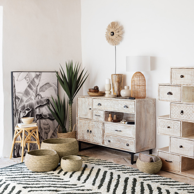 Lampa de masa Karla boho, inaltime 56 cm