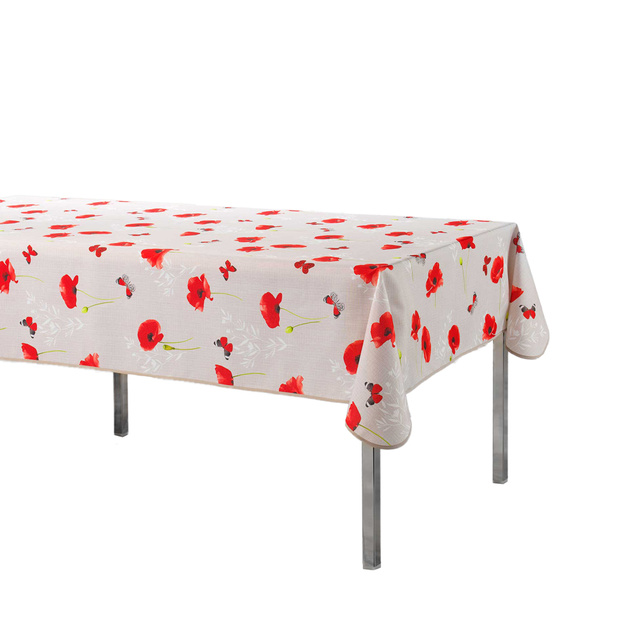 Fata de masa dreptunghiulara SWEET POPPY, maci, 150 x 240 cm