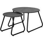 Set masute de cafea metalice, Ø 40 cm, Ø 60 cm