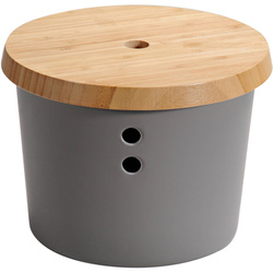 Recipient pentru alimente cu capac din bambus, Ø 21 cm, KESPER