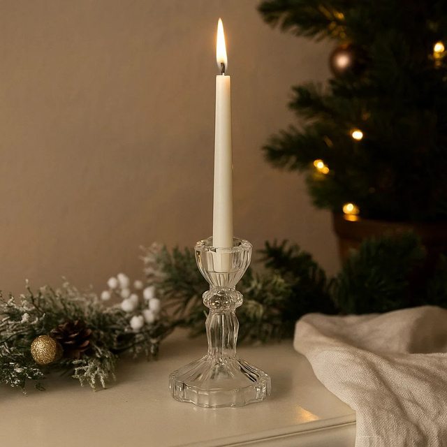 Sfesnic de sticla, cristal, 11 cm