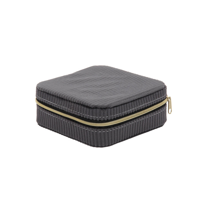 Cutie pentru bijuterii, catifea, 12 x 12 x 5 cm