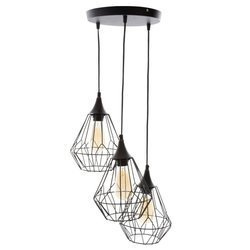 Lampa, metal, LOFT, designer, 3 surse de iluminare