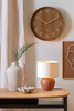 Lampă de masă ALMA bază ceramică, Ø 25 cm