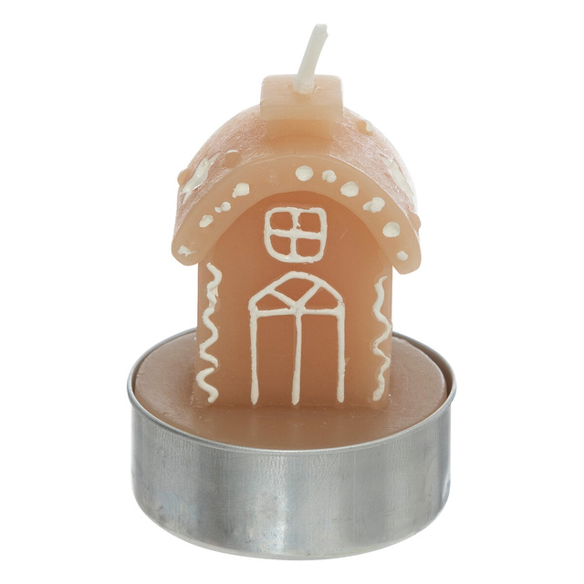 Lumanari in forma de casa de turta dulce, 4 bucati