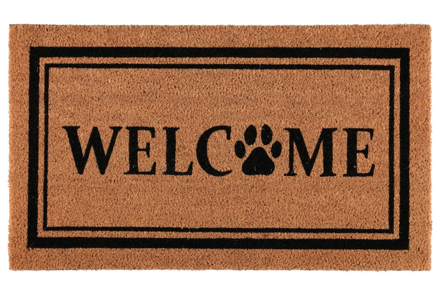 HELLO covor fibra de cocos, 45 x 75 cm