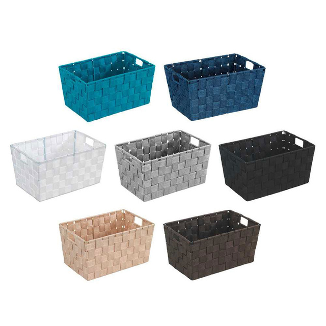 Coș ADRIA - recipient de depozitare, dimensiune S, WENKO, gri