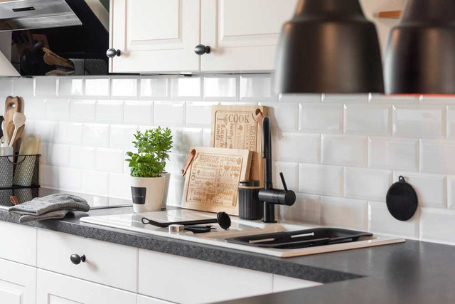 Perie de bucaterie CUVO, cu maner ergonomic, WENKO