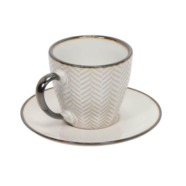 Cana pentru cafea sau ceai cu farfurioară DUNE, 210 ml