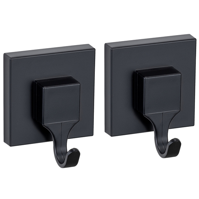 Set 2 carlige pentru prosoape QUADRO, montaj fara gaurire