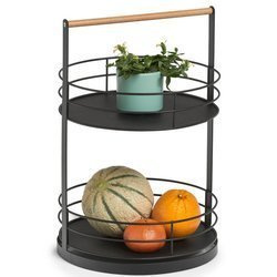 Tava de bucatarie pentru accesorii si plante, 2 niveluri cu maner, ZELLER