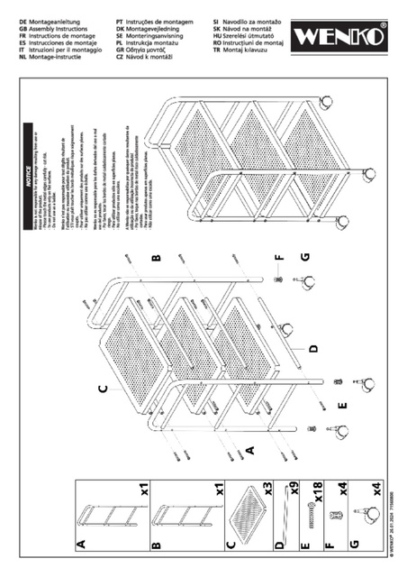 Stand metalic pentru baie, 3 nivele pe roti