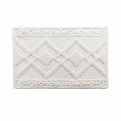 Covor de baie GLADIS, 100% bumbac, ecru, 50 x 80 cm