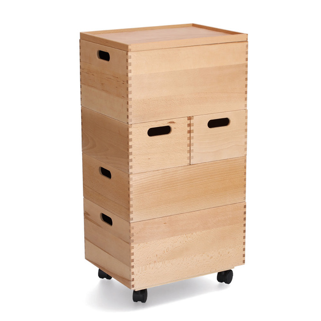 Carucior pentru cutie, lemn de pin