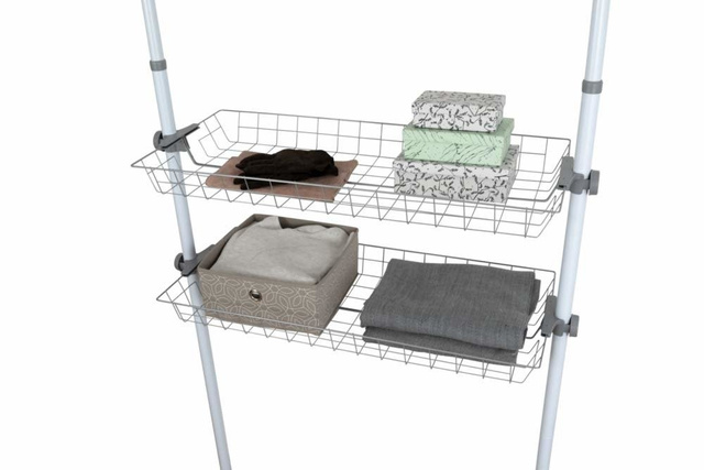 Coș pentru dulap, HERKULES 2 piese, 83x38x8cm, WENKO