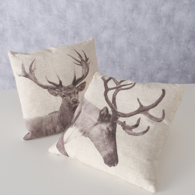 Perna decorativa din bumbac STAG, 45 x 45 cm