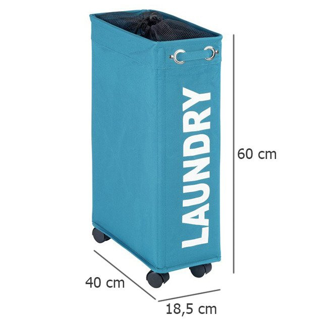Coș de rufe CORNO, recipient 43 l, WENKO, turcoaz