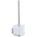 Perie WC cu suport Quadro, Alb, 37x12,5x9,5 cm, WENKO