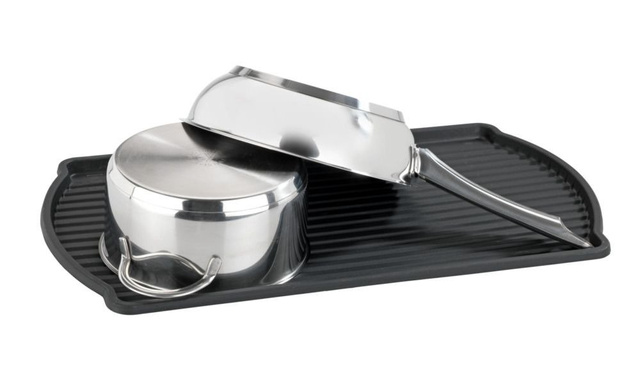 Uscător de vase BASIC, 47 x 26 cm, negru, WENKO