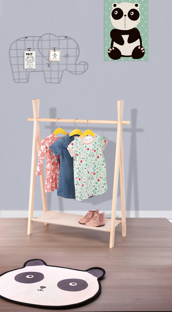 Cuier pentru camera copilului, 80 x 30 x 100 cm, din lemn