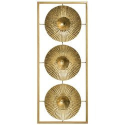 Decor de perete cu motiv de umbrele in cadru, 25 x 61 cm