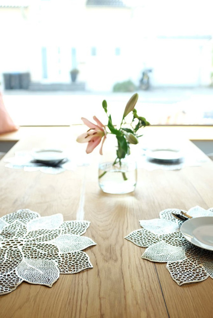 Suport farfurii Flower, Argintiu, 47x49 cm,  Zeller