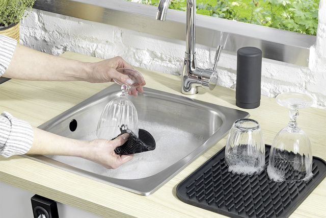 Set 4 lavete de spalat vase din silicon