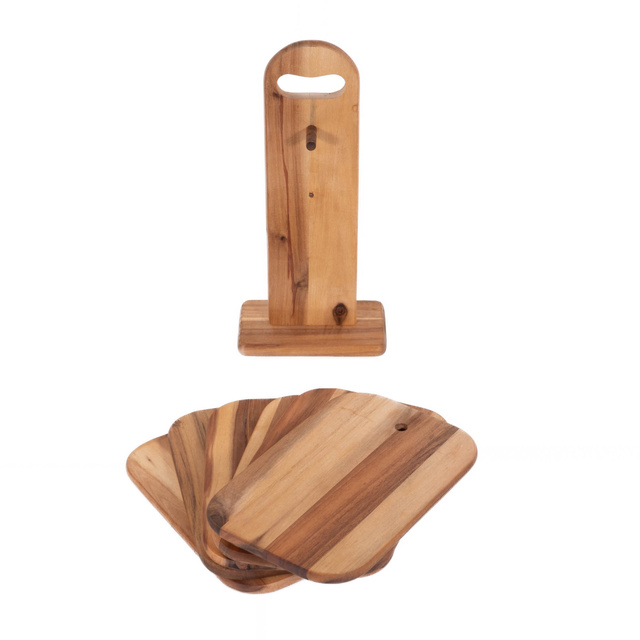 Tocatoare, pe suport, salcam, 6 bucati, Kesper