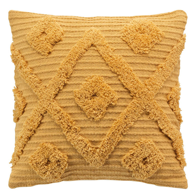 Fata de perna decorativa ZELIE boho, bumbac, 40 x 40 cm