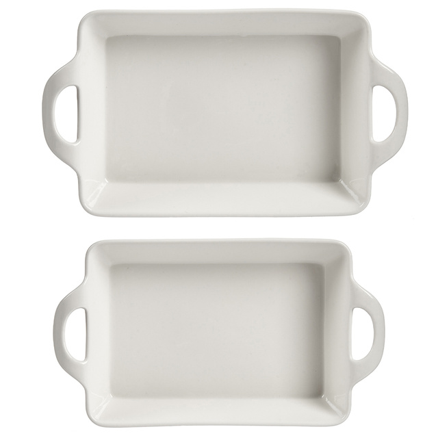 Set 2 vase din porțelan pentru copt