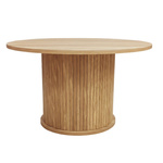 Măsuță de cafea riflată SCAVA, Ø 70 x 40 cm