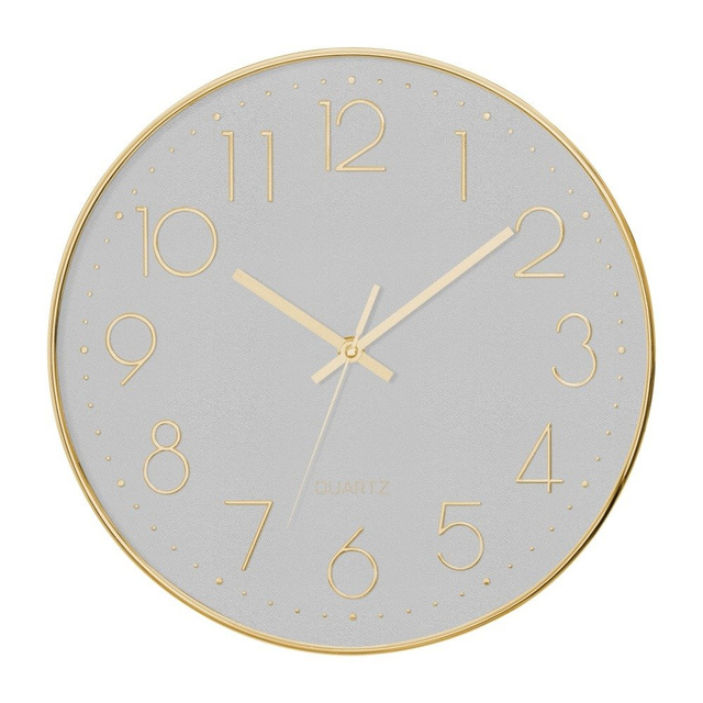 Ceas de perete pentru dormitor, camera copiilor cu mecanism silentios, Ø 30 cm