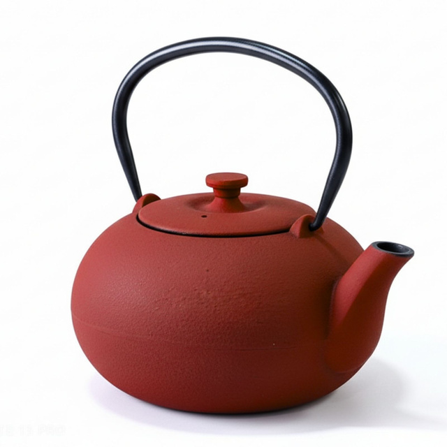 Ceainic din fontă cu infuzor NOMI, 800 ml, roșu