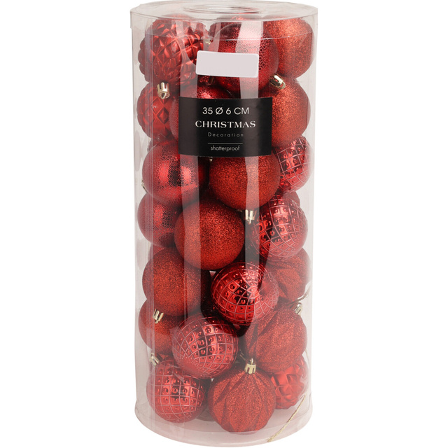 Globuri de Crăciun 6 cm, 35 buc.