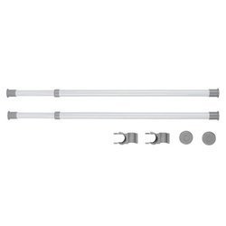 Șină de garderobă, șină de îmbrăcăminte HERKULES 2 bucăți, 75-120 cm, WENKO