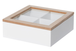 Cutie din sticla GEMMY cu compartimente, 20 x 16 cm